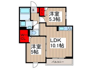 グラナーデ南花畑の物件間取画像